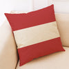 Simple Red Geometry Cushion Cover