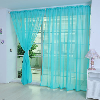 Europe Solid White Sheer Curtains