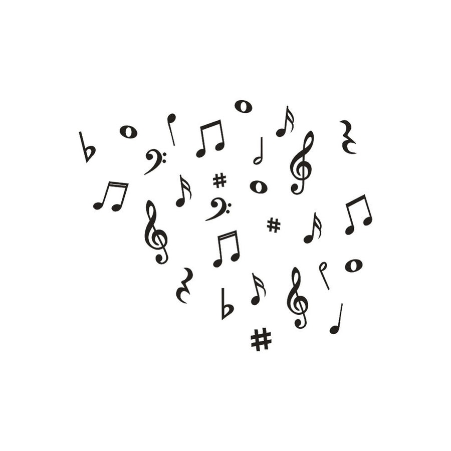 Musical Note Removable Art Wall Stickers