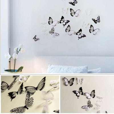 Glowing 3D Butterfly Stickers