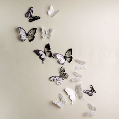 Glowing 3D Butterfly Stickers