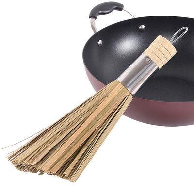 Cleaning Whisk Bamboo Wok Brushes