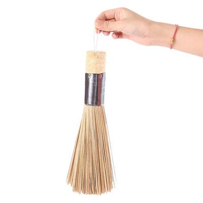 Cleaning Whisk Bamboo Wok Brushes