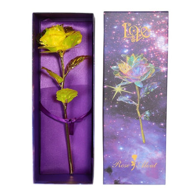 Plated Colorful Foil Rose Valentine's Day Creative Gift