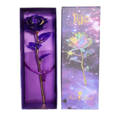 Plated Colorful Foil Rose Valentine's Day Creative Gift