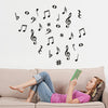 Musical Note Removable Art Wall Stickers