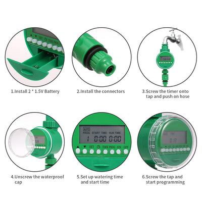 Automatic Garden Watering Timer Irrigation System