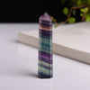 Natural Fluorite Crystal Colorful Striped Fluorite Stone