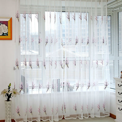 1 Panel Fabric Living Room Curtains