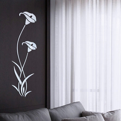 3D Diy Flower Shape Acrylic Wall Stickers