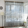 Pastoral Tulle Window Roman Embroidered Sheer Curtain