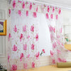 Vines Leaves Tulle  Panel Sheer Scarf Valances Curtains