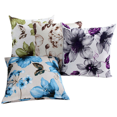 Lily Flowers Pattern pillow cover