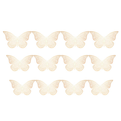 Fridge Gold Butterflies Art Decals