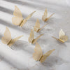 Fridge Gold Butterflies Art Decals