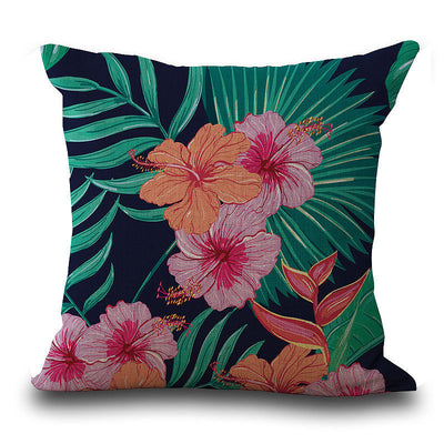 Flower Tropical Leaves pillow cover