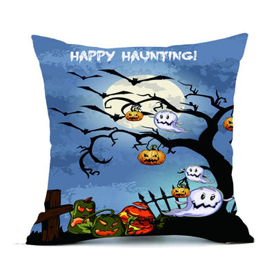 Happy Halloween Cushion Cover Haunted