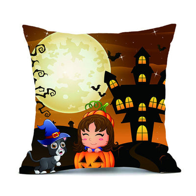 Happy Halloween Cushion Cover Haunted