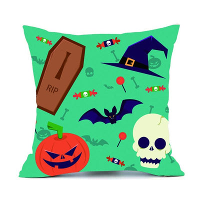 Happy Halloween Cushion Cover Haunted