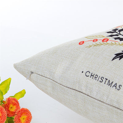 Cotton Linen Cushion Cover Christmas