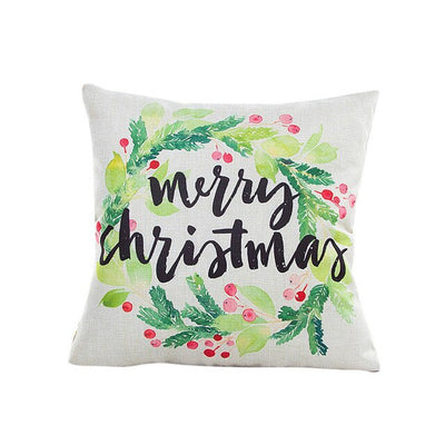 Cotton Linen Cushion Cover Christmas