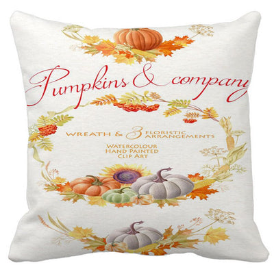 Pumpkin Cushions Cover Heart Halloween